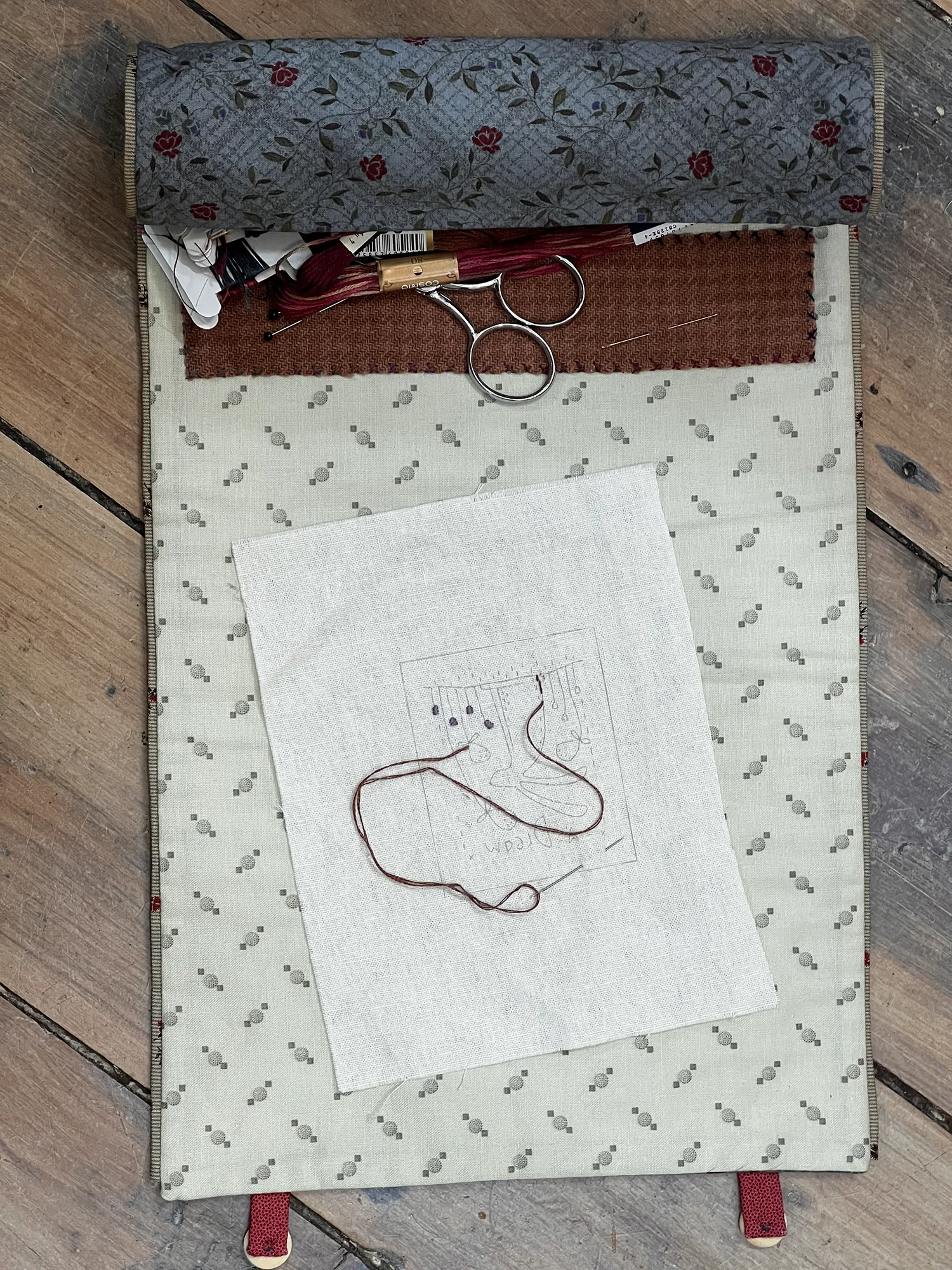 Bird in the Blackberries Sewing Roll - Image 4