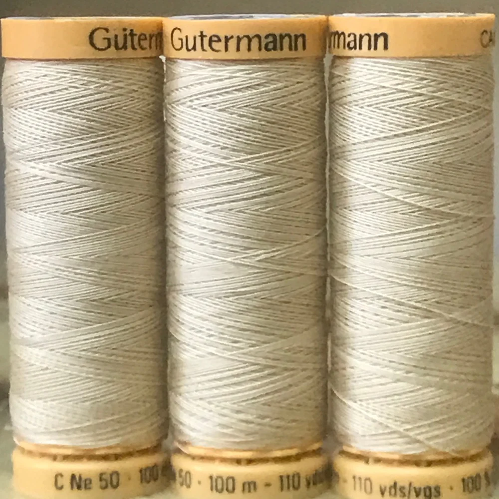 Gutermann - 928 - Dark Cream Cotton Thread - Image 2