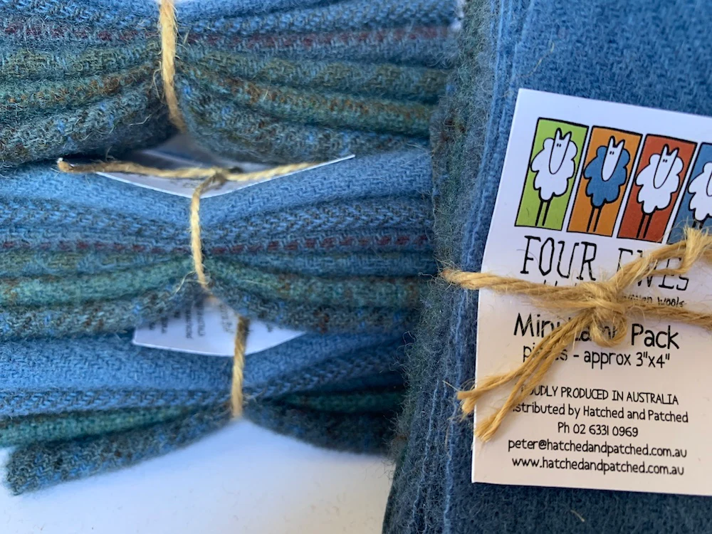 Hand Dyed Woven Wool - 112 Blue Bottle - Image 2