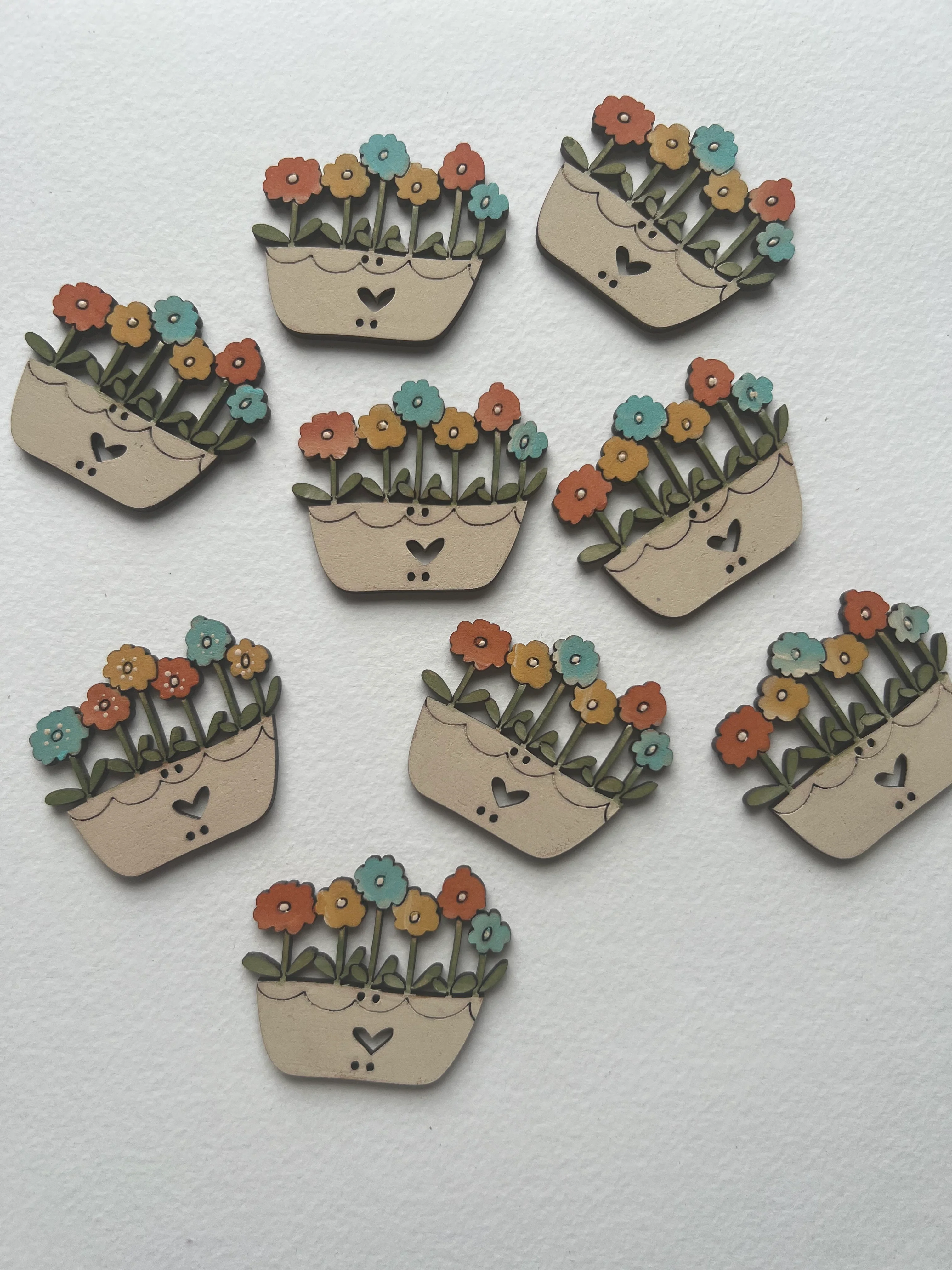 Oblong Pot Flowers - Image 3