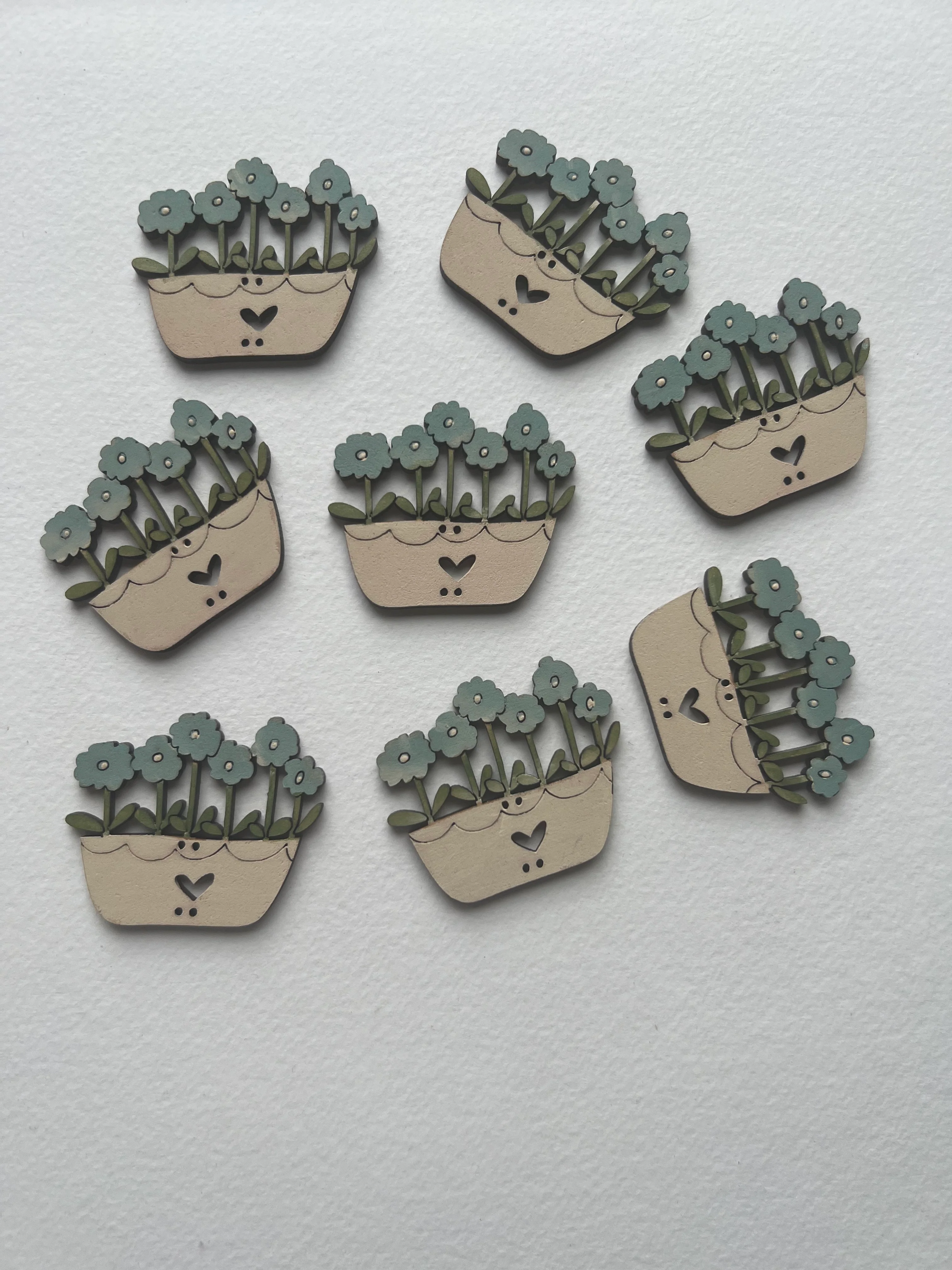 Oblong Pot Flowers - Image 4