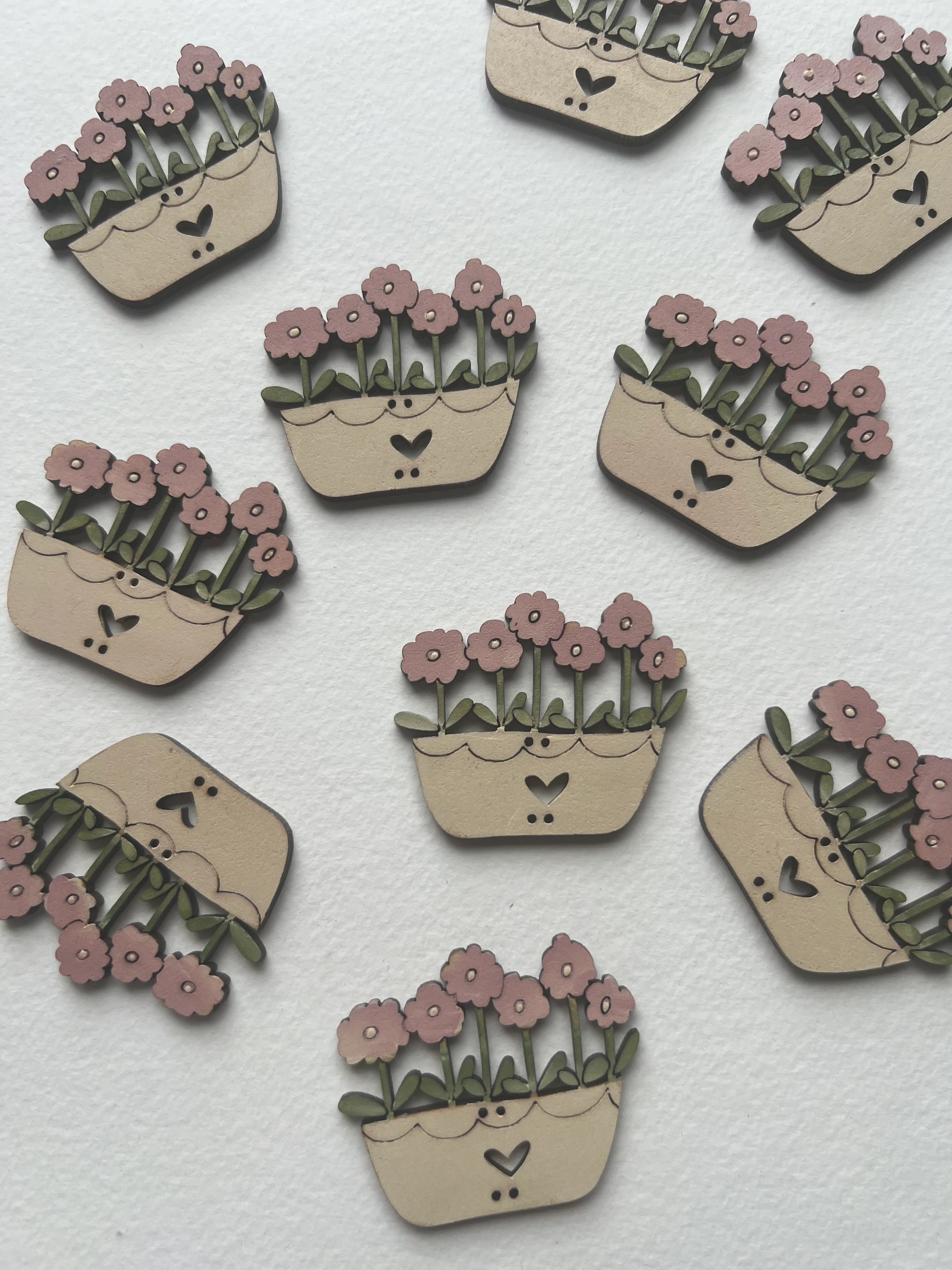 Oblong Pot Flowers - Image 8