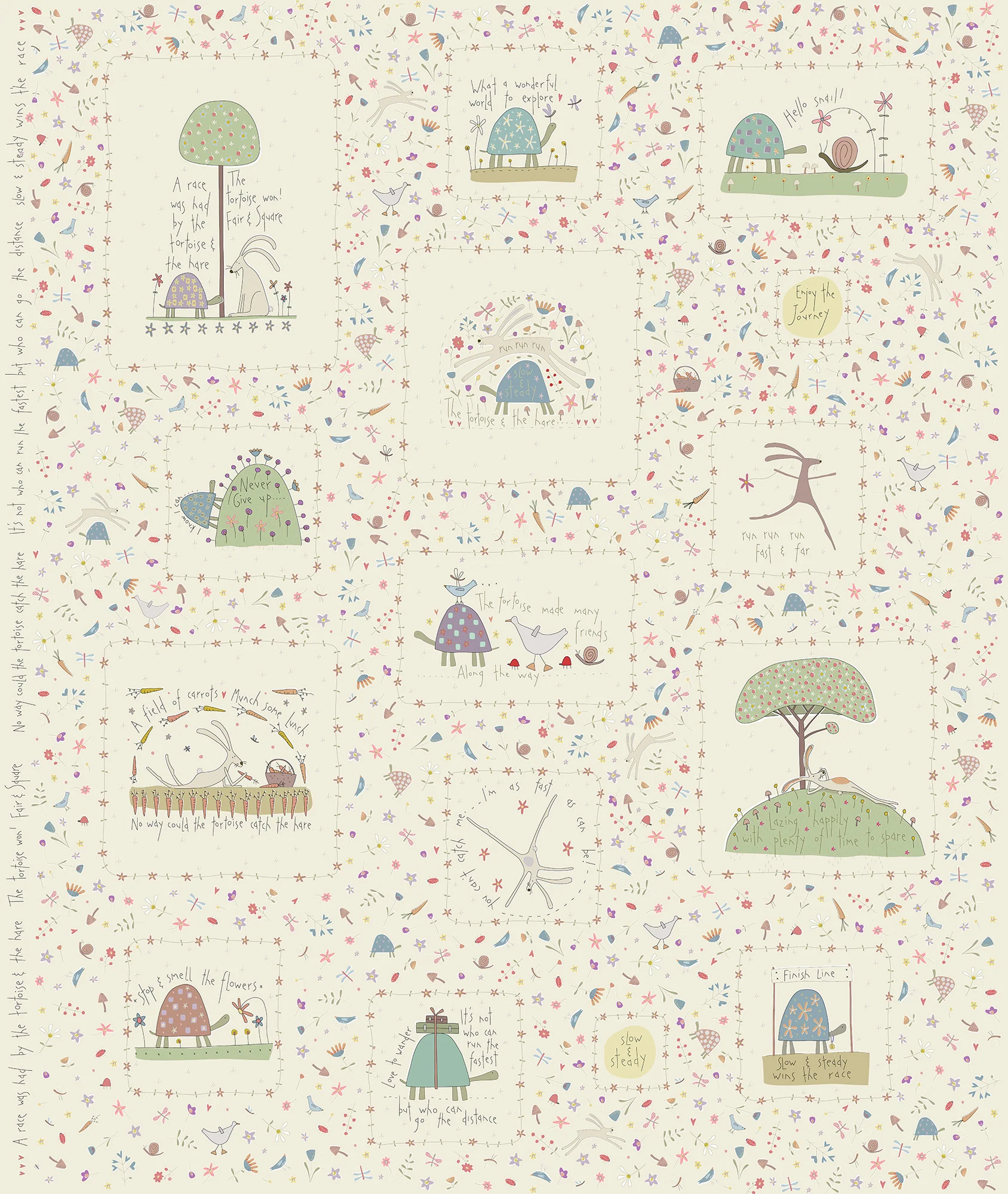Slow and Steady - DV7420 - Panel - Cream