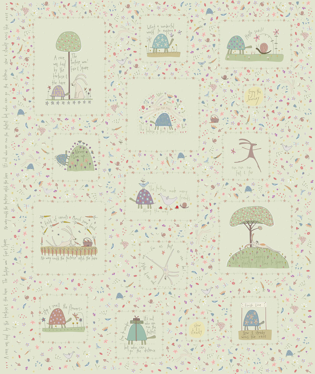Slow and Steady - DV7421 - Panel - Duck Egg Blue