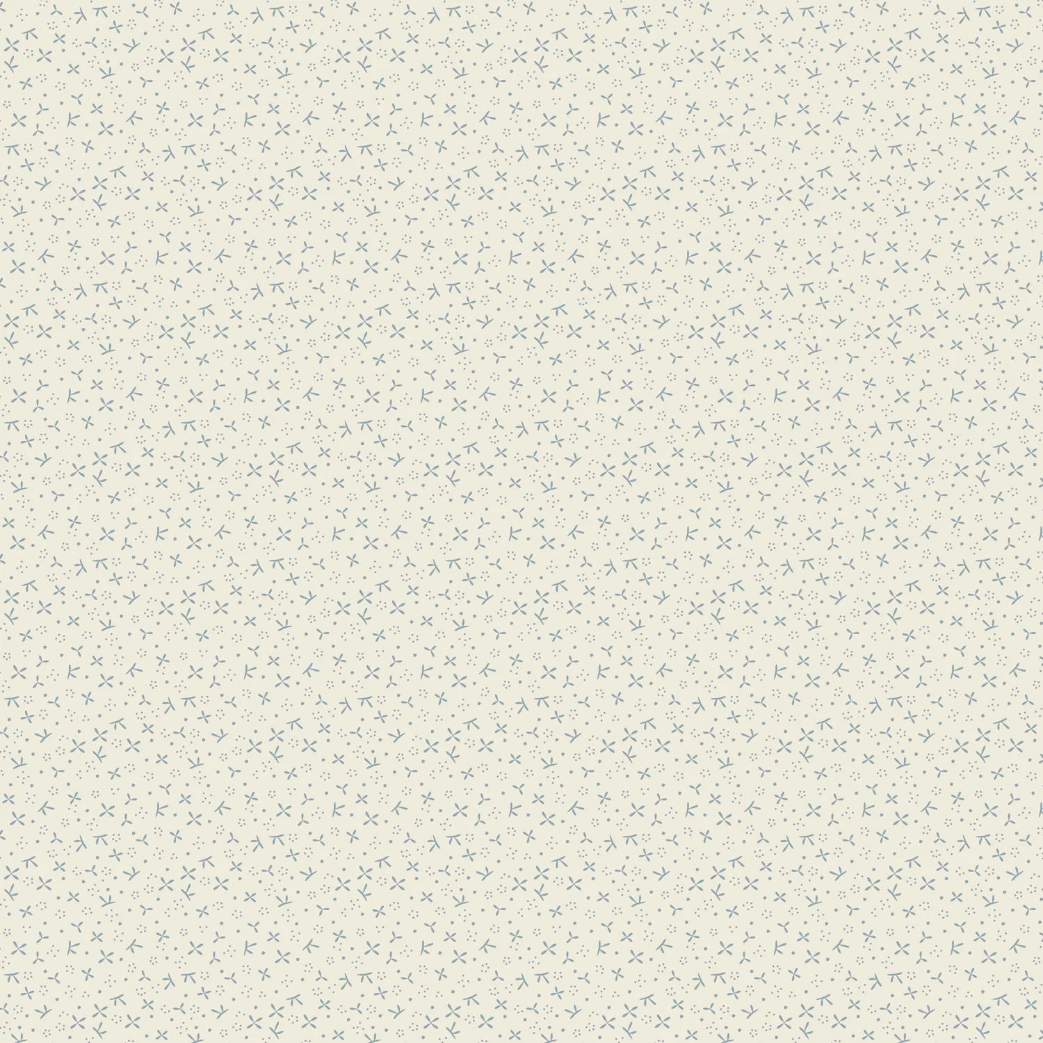 Slow and Steady - DV7434 - Floating Petals - Blue on Cream